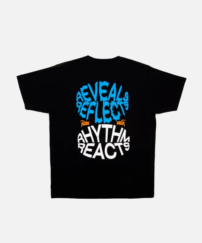 Patta Reveal Reflect T-Shirt (Black) sold by Patta