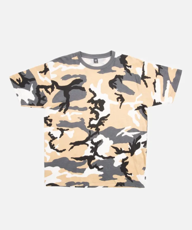 Patta Basic Script P T-Shirt (Sand Woodland Camo) sold by Patta