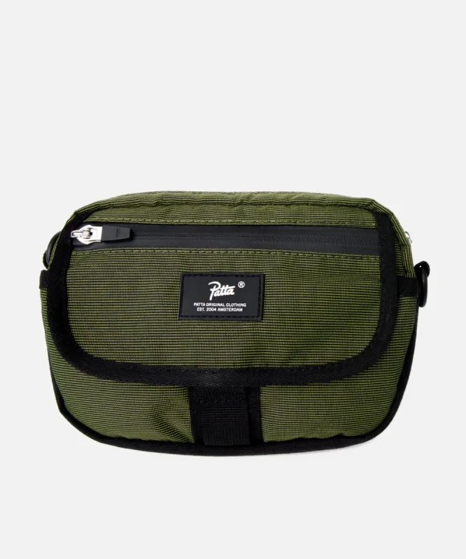 Patta Hi-Vis Cross Body Bag (Black/Safety Yellow) sold by Patta