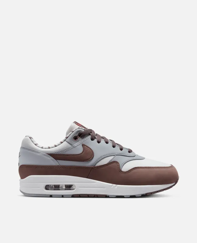 Nike Air Max 1 Premium (Summit White/Plum Eclipse-Wolf Grey) sold by Patta