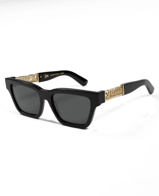 Patta Gold Stamp Sunglasses (Black) sold by Patta