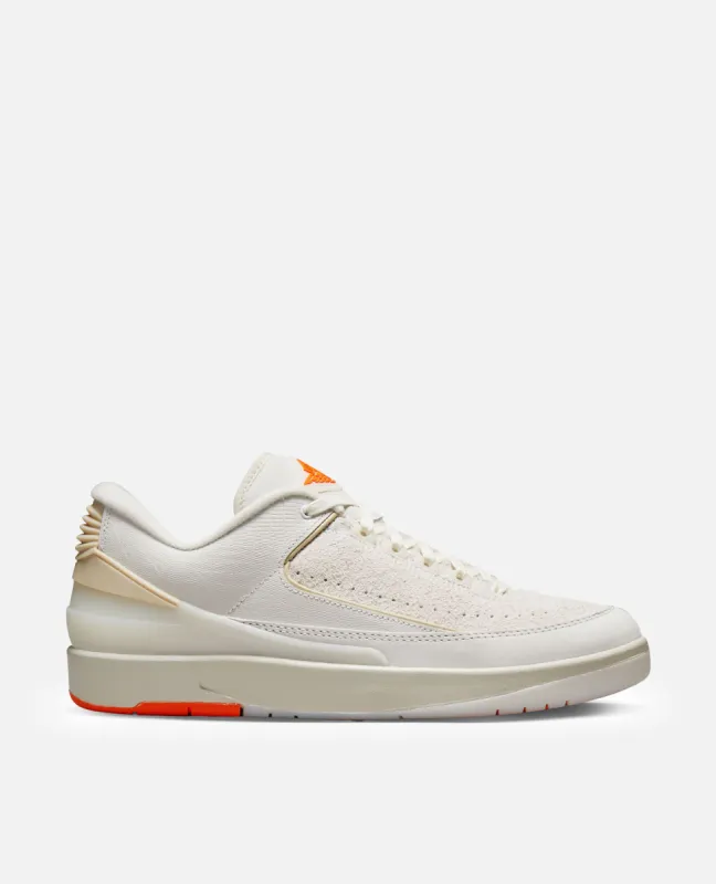 Shelflife x Air Jordan 2 Retro Low SP (White/Sail-Light Bone-Bright Mandarin) sold by Patta