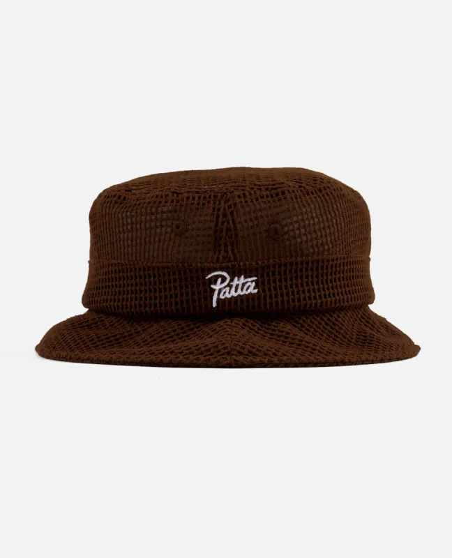 Patta Mesh Bucket Hat (Cappuchino) sold by Patta