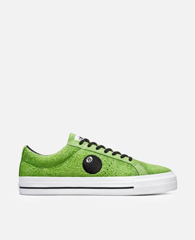 Converse x Stussy One Star Pro (Green Flash/White/Black) sold by Patta