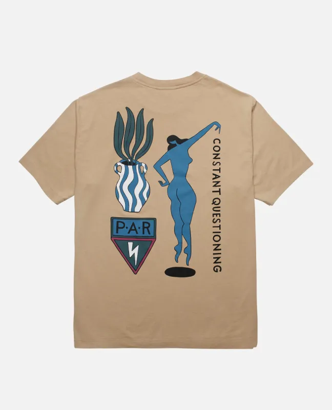 byParra questioning t-shirt (Beige ) sold by Patta