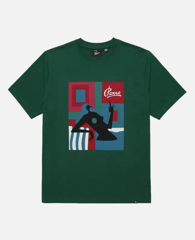 byParra Hot Springs T-Shirt (Pine Green) made by Patta