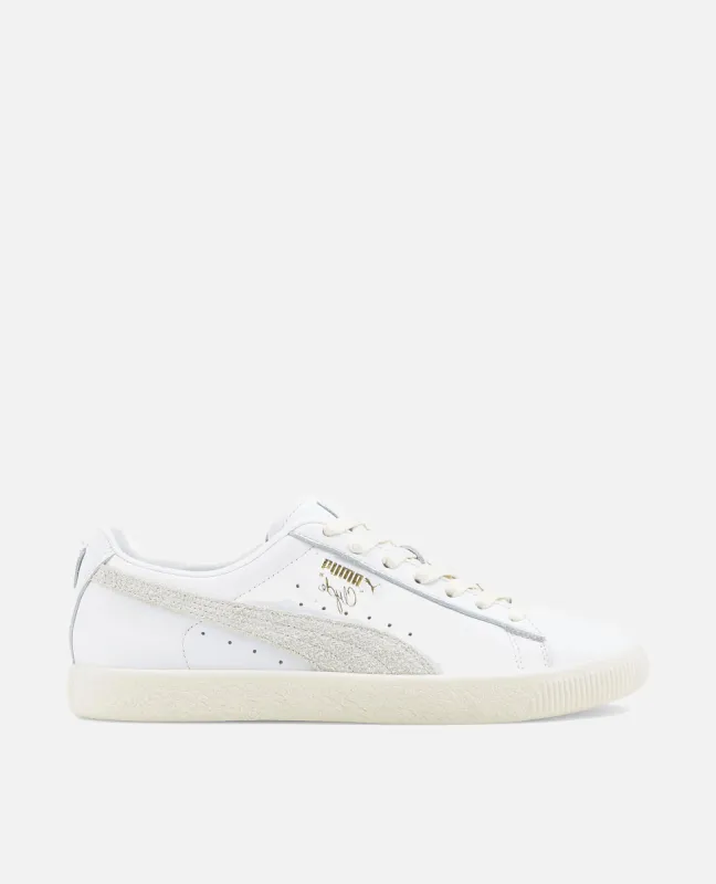 Puma Clyde Base (White/Frosted Ivory/Team Gold) sold by Patta