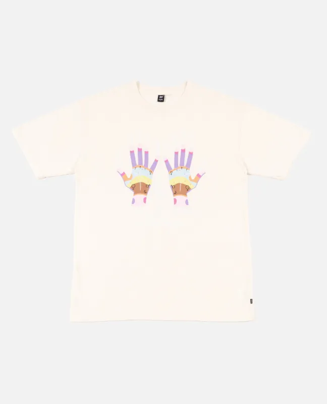 Patta Palmistry T-Shirt (Whisper White) made by Patta
