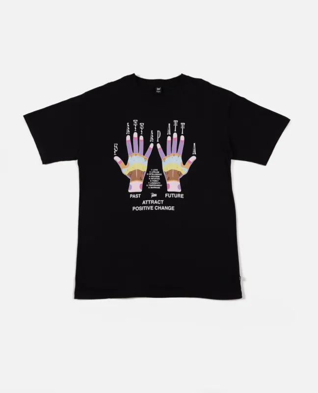 Patta Palmistry T-Shirt (Black) made by Patta