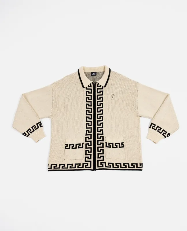 Patta Zapotec Knitted Zip Cardigan (Natural) sold by Patta