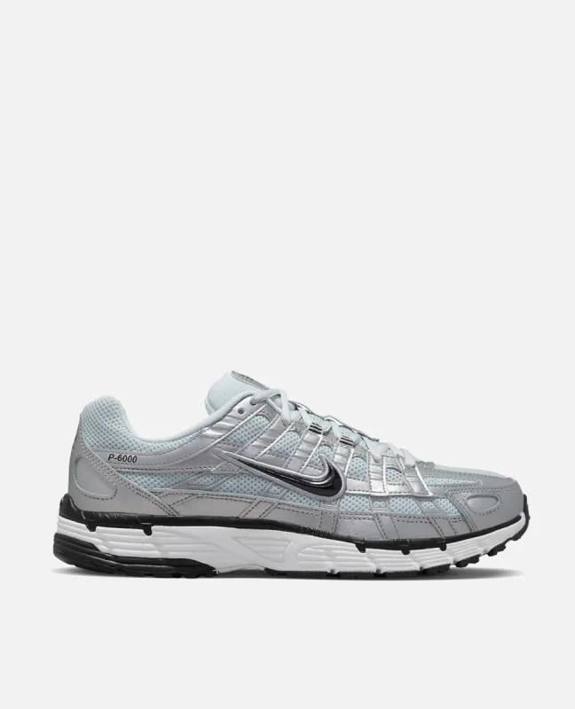 Nike WMNS P-6000 (White/Black-Metalic Silver) sold by Patta