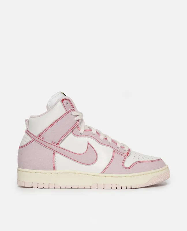 Nike Dunk High 85 (Summit White/Barely Rose-University Red) sold by Patta