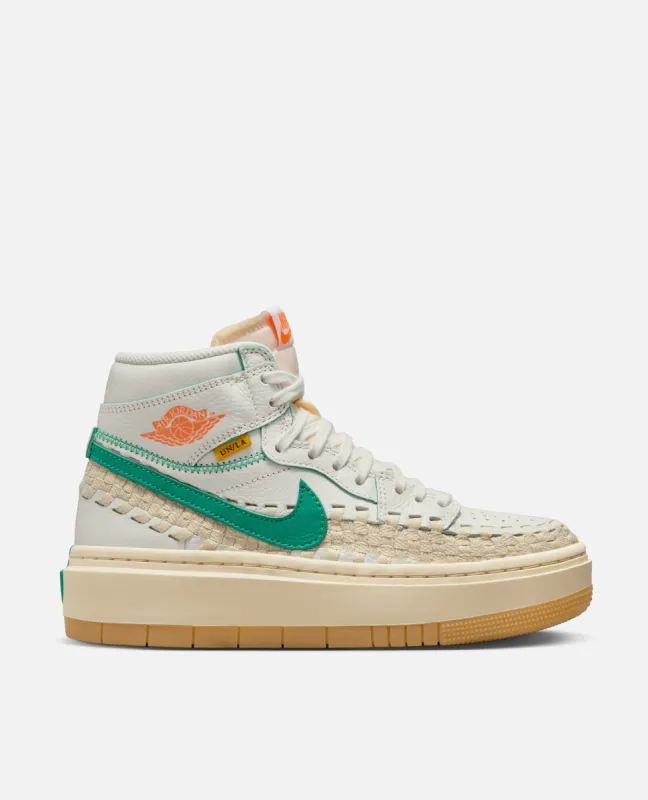Nike WMNS Air Jordan 1 Elevate High SP x UNION x BBS (Sail/Kinetic Green-Muslin-Gum Yellow) sold by Patta