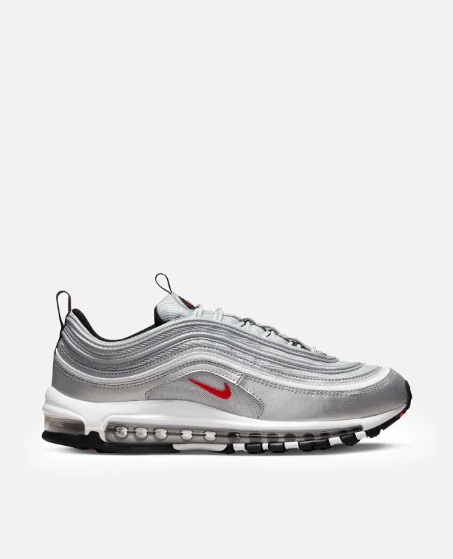 Nike Air Max 97 OG (Metallic Silver/University Red-Black) sold by Patta