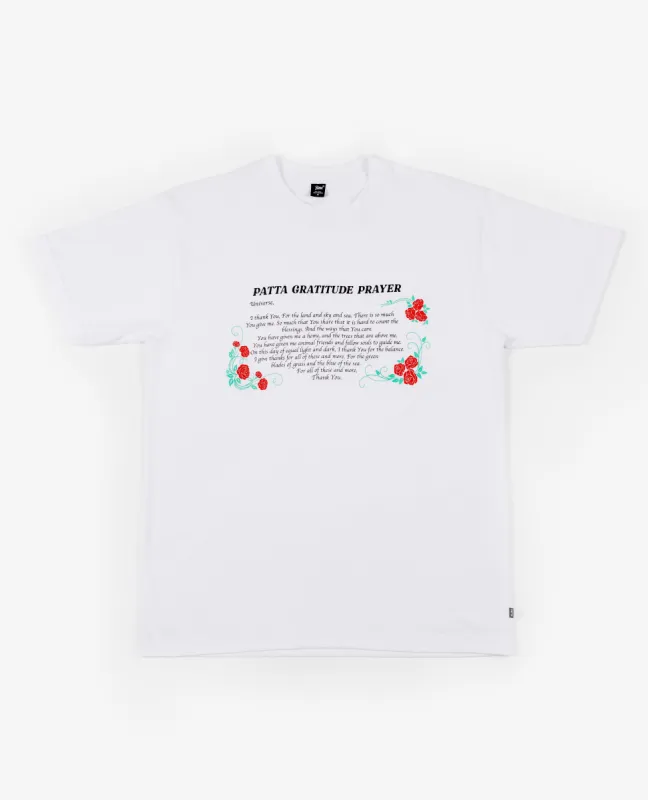 Patta Prayer T-Shirt (White) sold by Patta