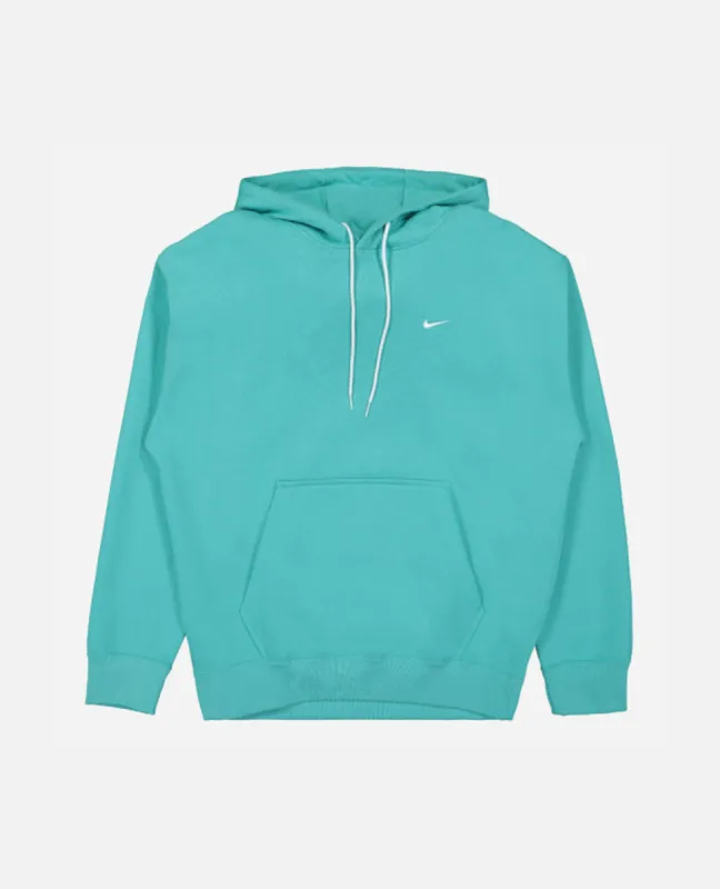 NikeLab Solo Swoosh Fleece Hooded Sweater (Washed Teal/White) sold by Patta