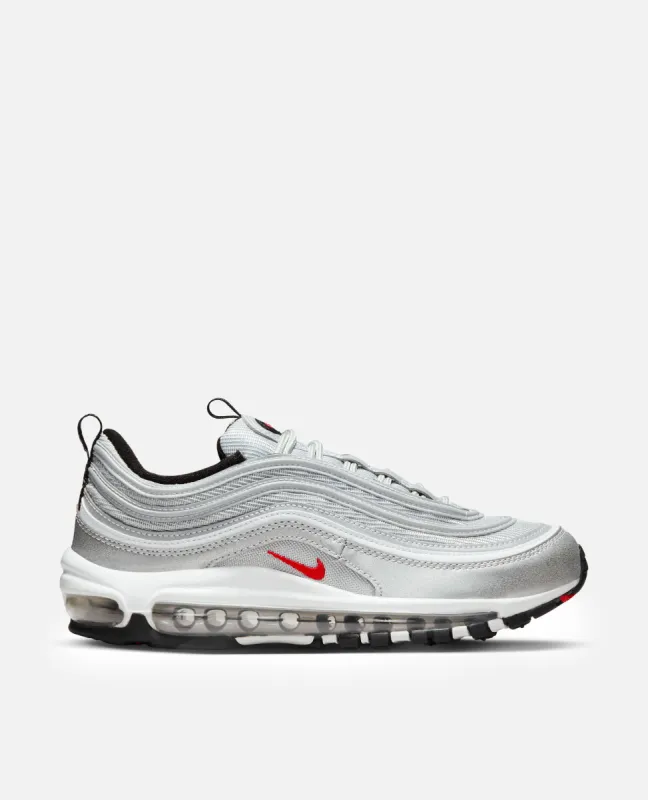 WMNS Nike Air Max 97 OG (Metallic Silver/Varsity Red-White-Black) sold by Patta
