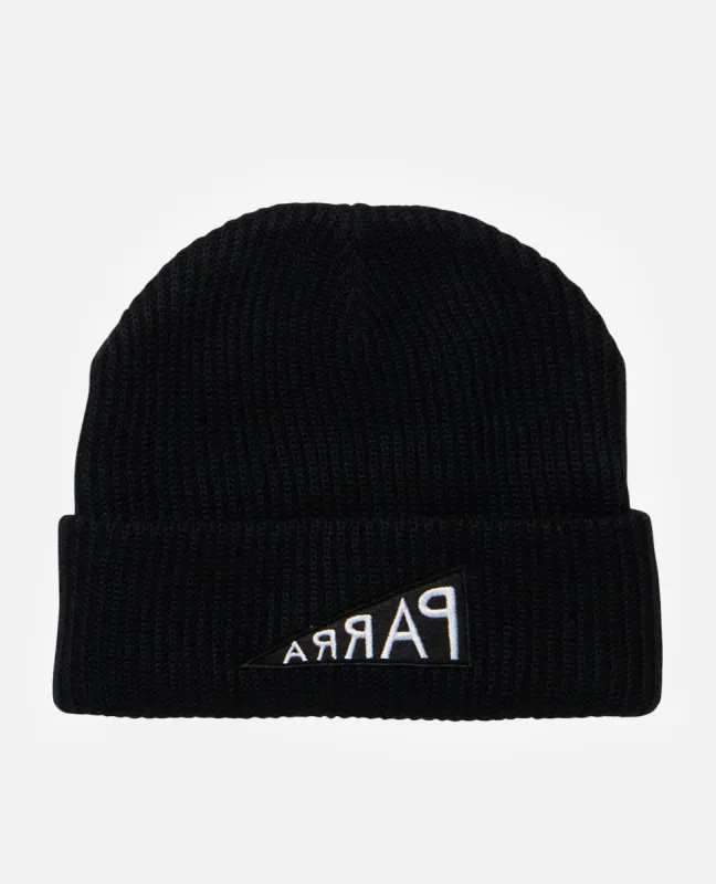 byParra Mirrored Flag Logo Beanie (Black) made by Patta