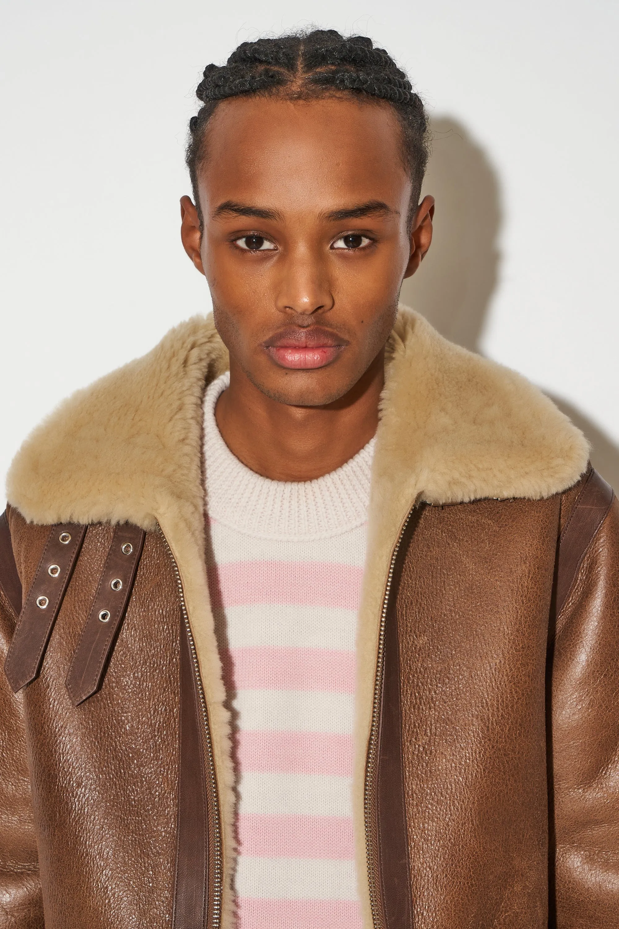 Peau lainée unisexe en cuir d'agneau style bombardier sold by Paul & Joe product image thumbnail 2