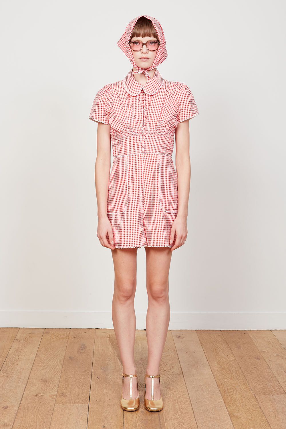 Combinaison en coton motif vichy sold by Paul & Joe