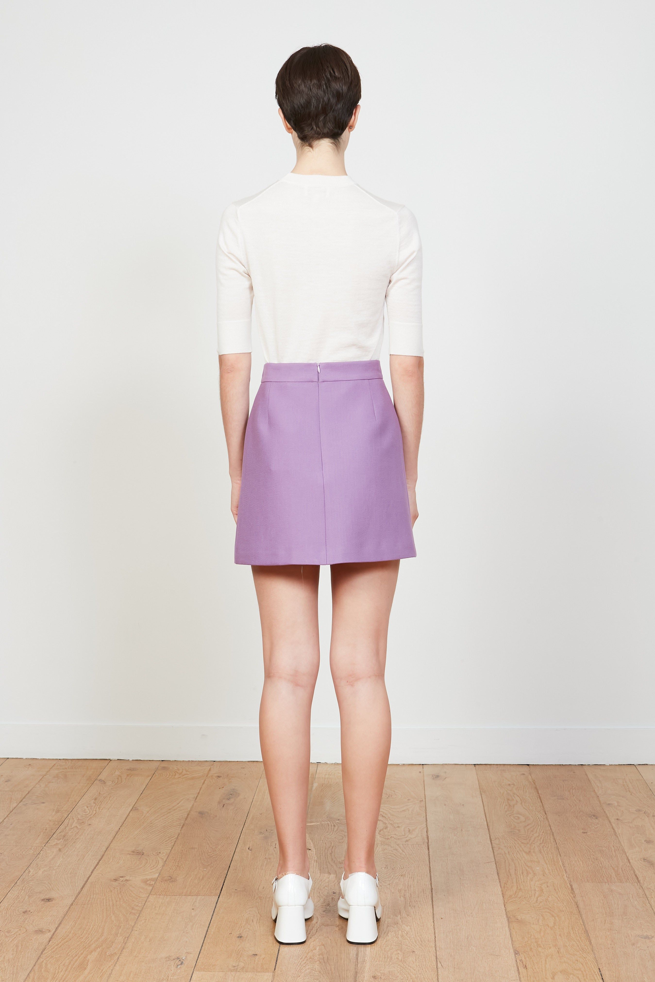 Jupe courte en canva de laine vierge et coton sold by Paul & Joe product image thumbnail 3