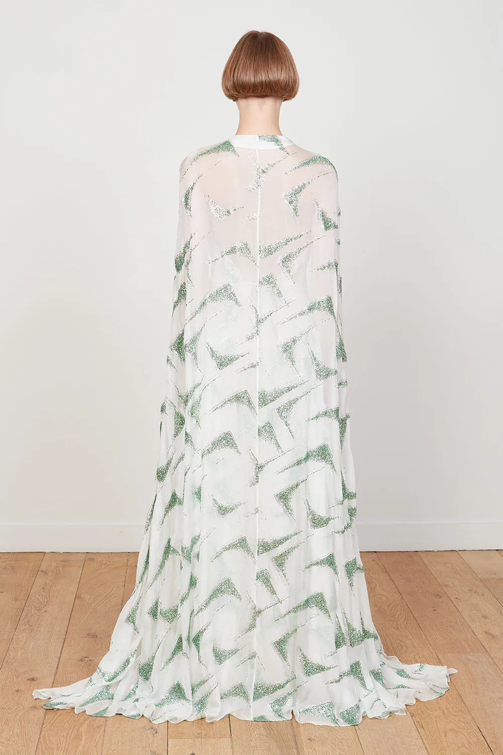 Robe longue en mousseline de soie brodée de sequins sold by Paul & Joe product image thumbnail 5