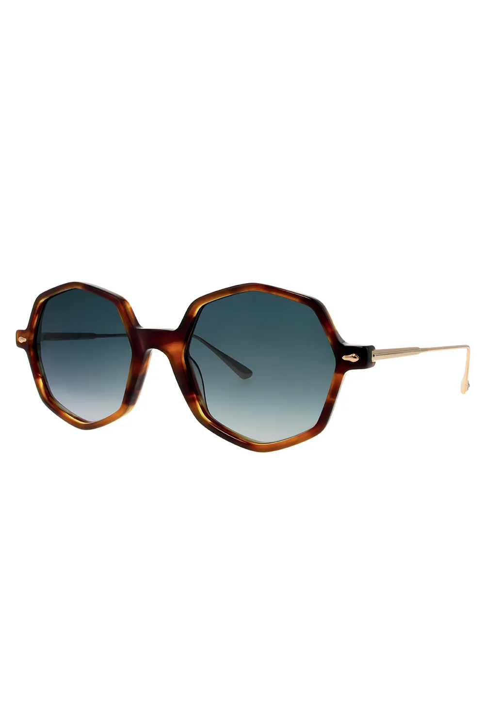 Lunettes de soleil octogonales au motif écaille sold by Paul & Joe