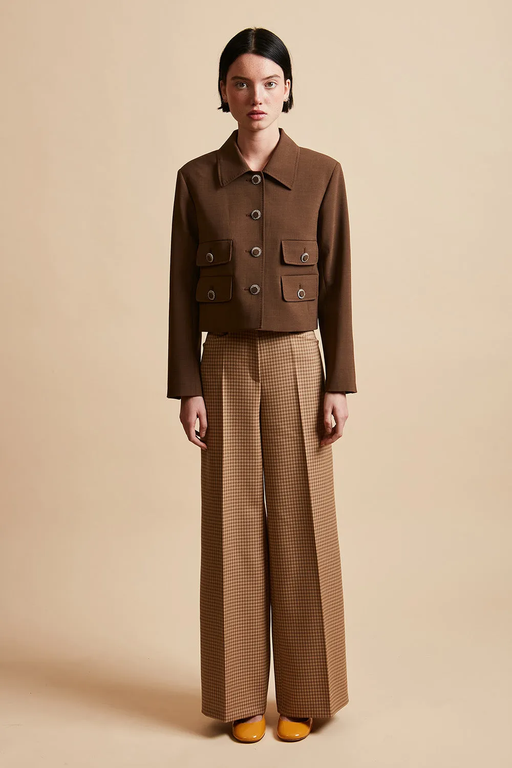 Veste courte en laine vierge tropicale tissée en Italie sold by Paul & Joe product image thumbnail 2