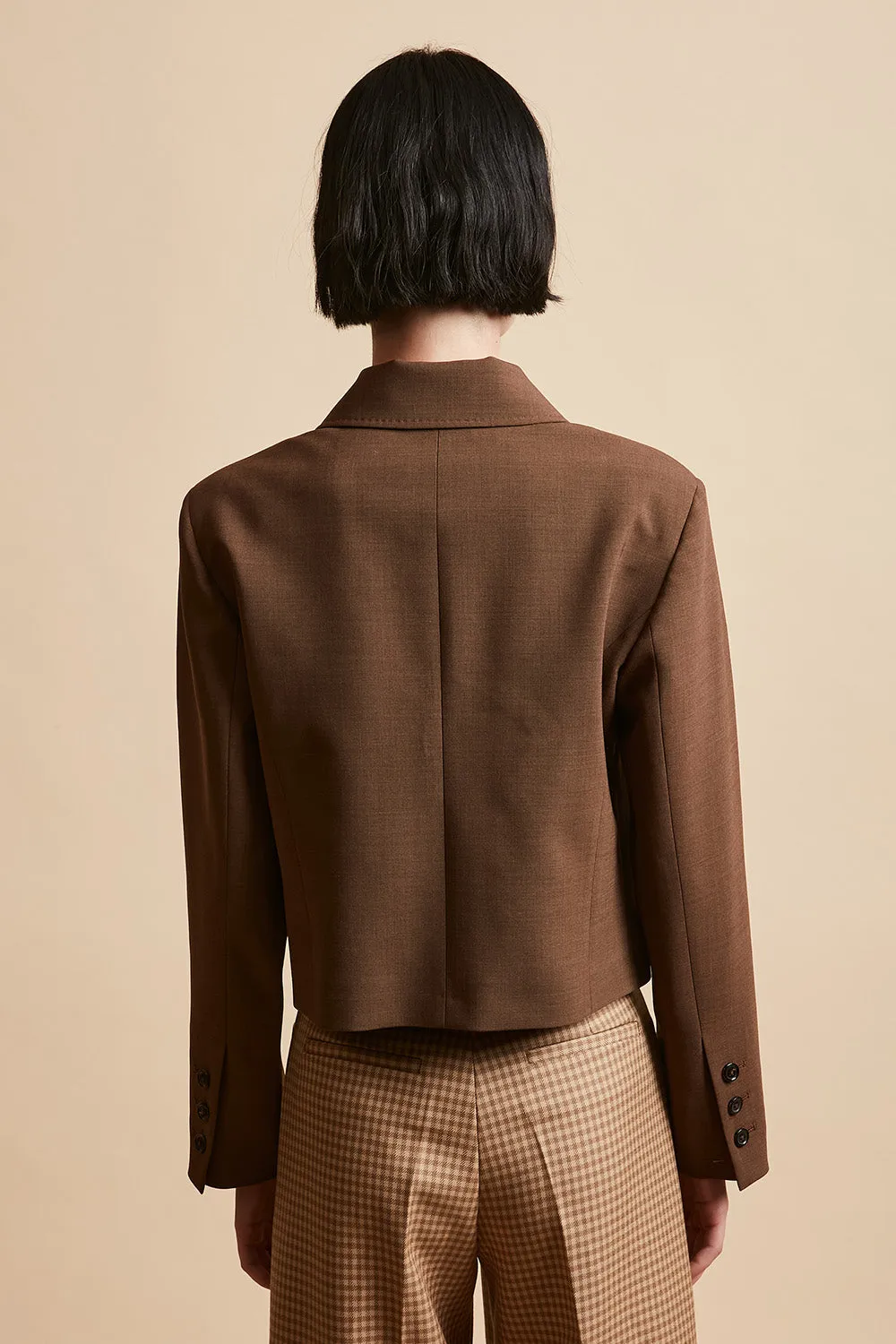 Veste courte en laine vierge tropicale tissée en Italie sold by Paul & Joe product image thumbnail 4