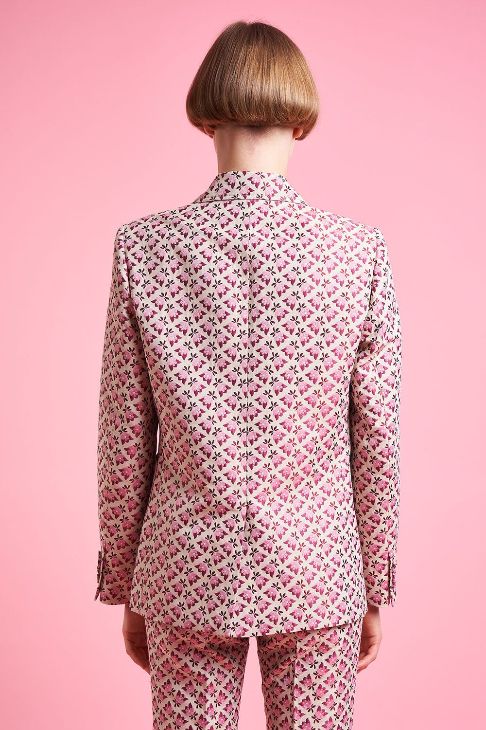 Veste tailleur en jacquard floral all over tissée en France sold by Paul & Joe product image thumbnail 4