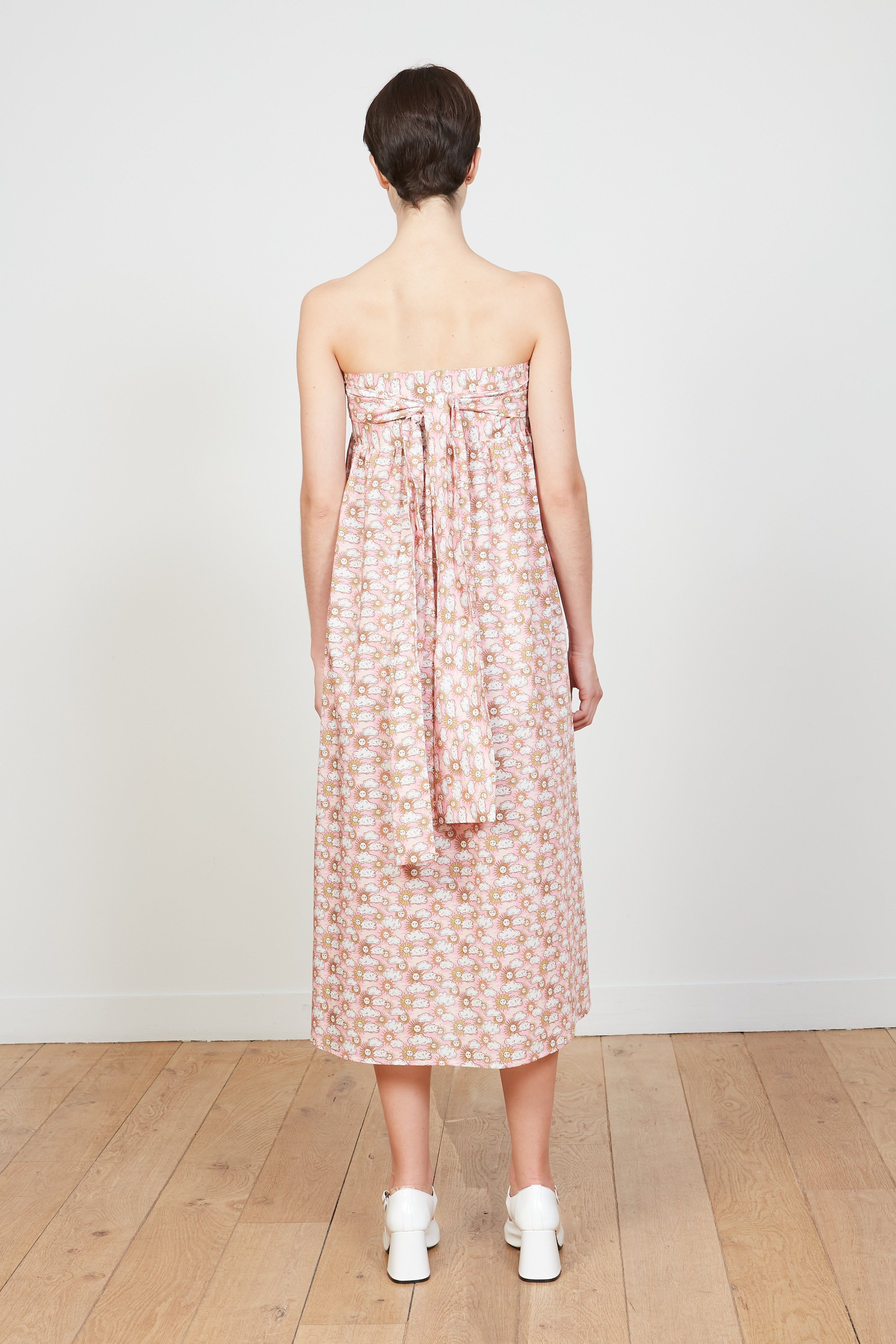 Robe longue en popeline de coton imprimée all over sold by Paul & Joe product image thumbnail 3