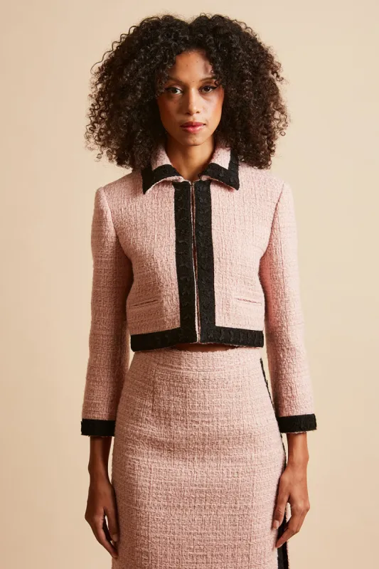 Veste courte cintrée en tweed de laine lurex sold by Paul & Joe