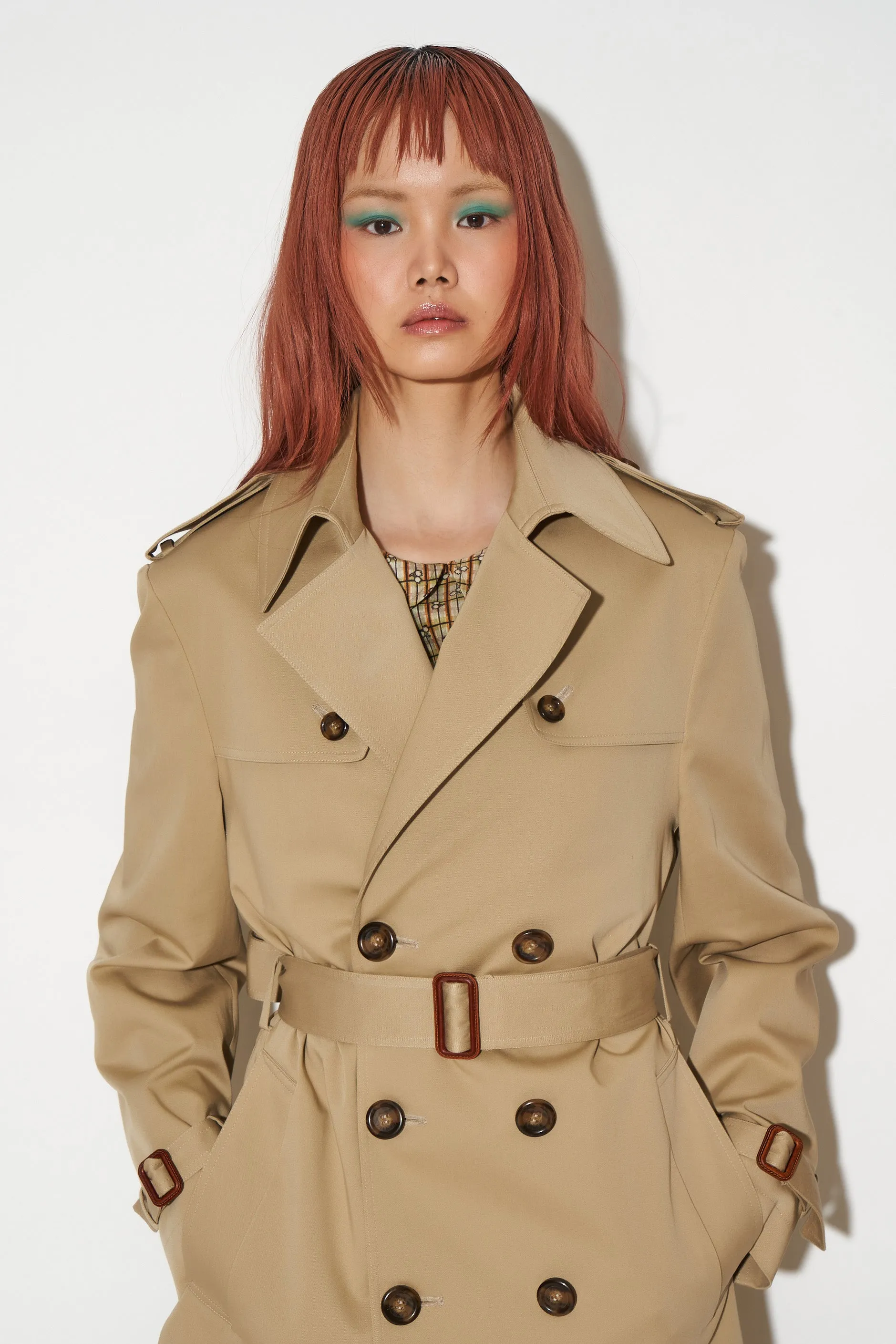 Trench long unisexe en gabardine de coton sold by Paul & Joe product image thumbnail 4