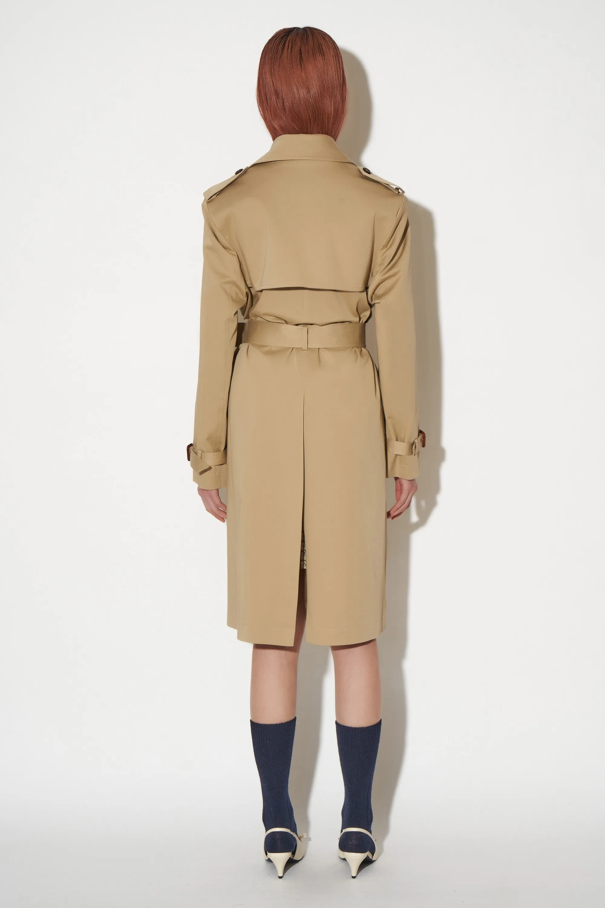 Trench long unisexe en gabardine de coton sold by Paul & Joe product image thumbnail 3