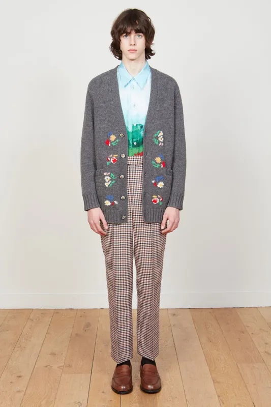 ジャケット・アウター Snap Cardigan Jacket-Wool Paisley Jq. Paisley Cardigan Sweater - Green | Parallel