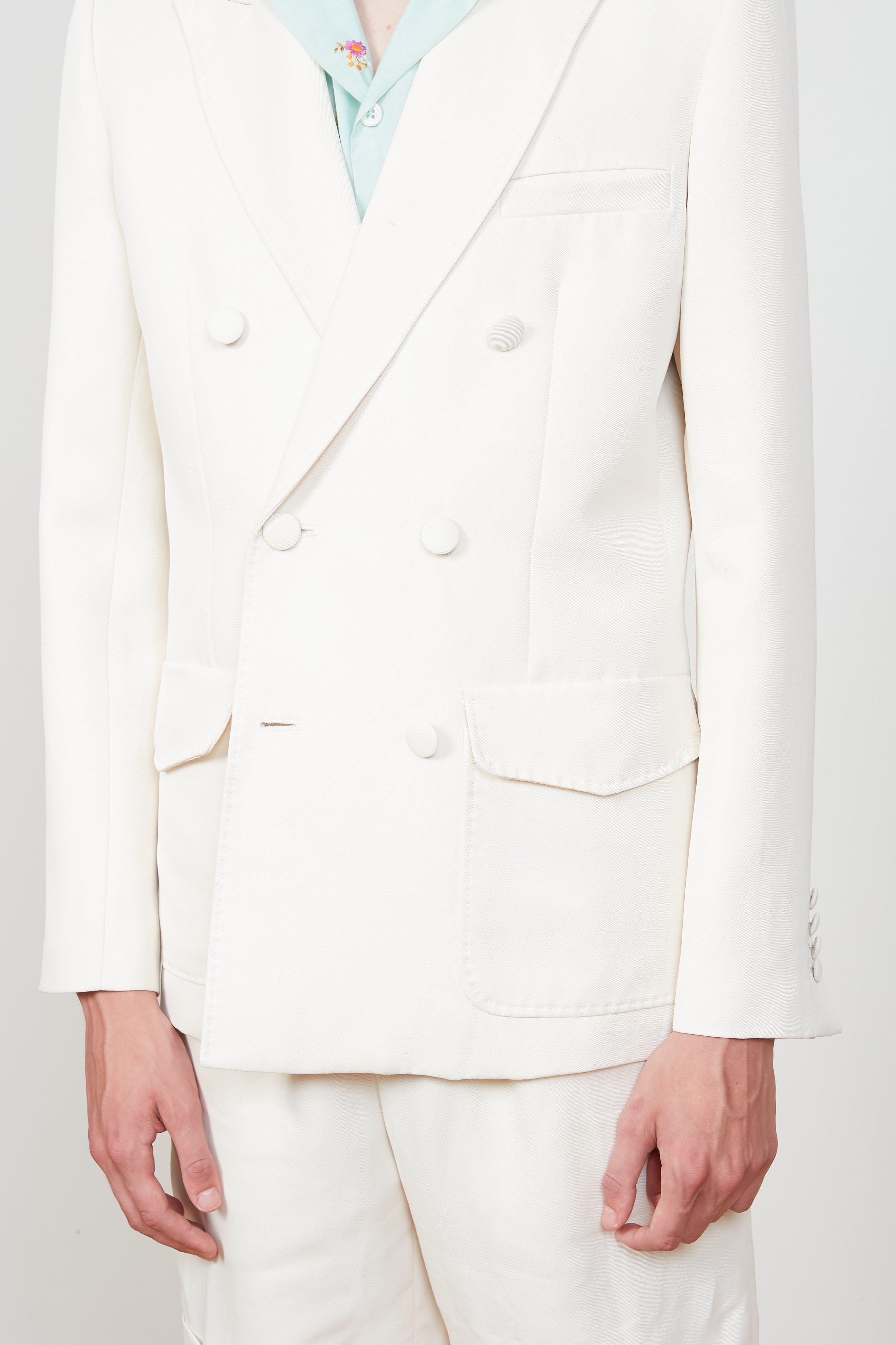 Veste de tailleur ajustée en twill à double croisure sold by Paul & Joe product image thumbnail 2