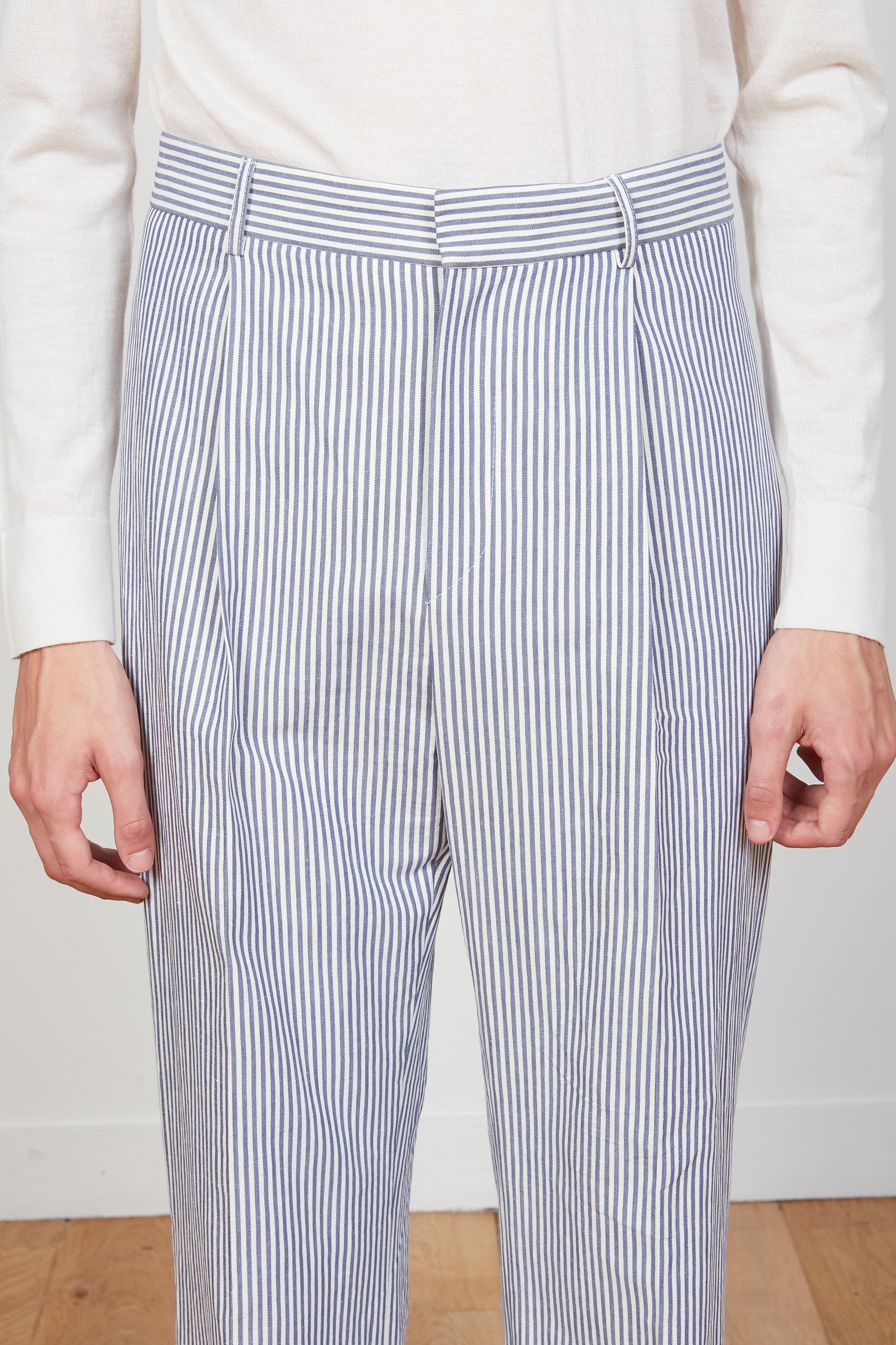 Pantalon en toile de coton rayé sold by Paul & Joe product image thumbnail 3
