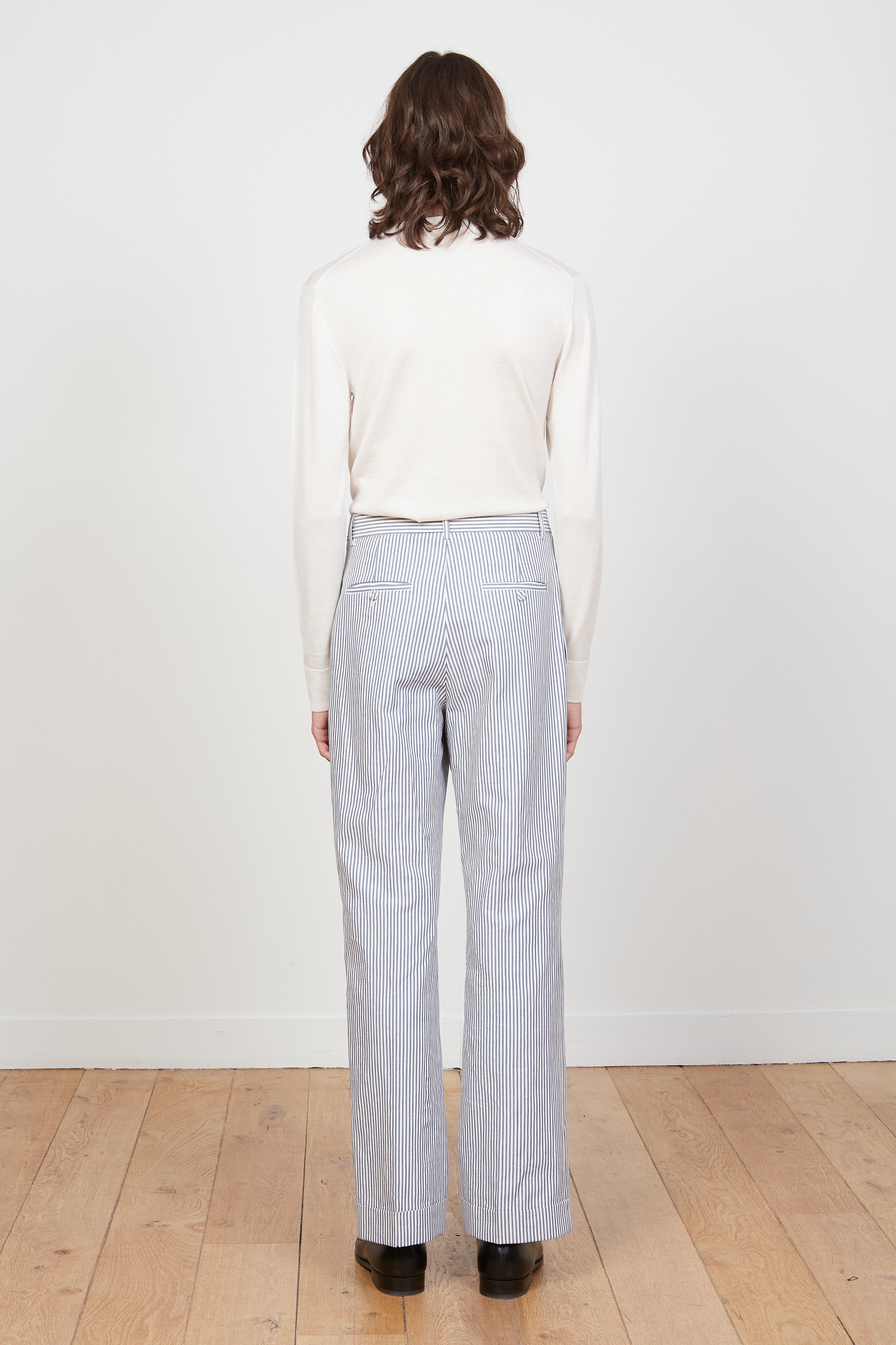 Pantalon en toile de coton rayé sold by Paul & Joe product image thumbnail 4