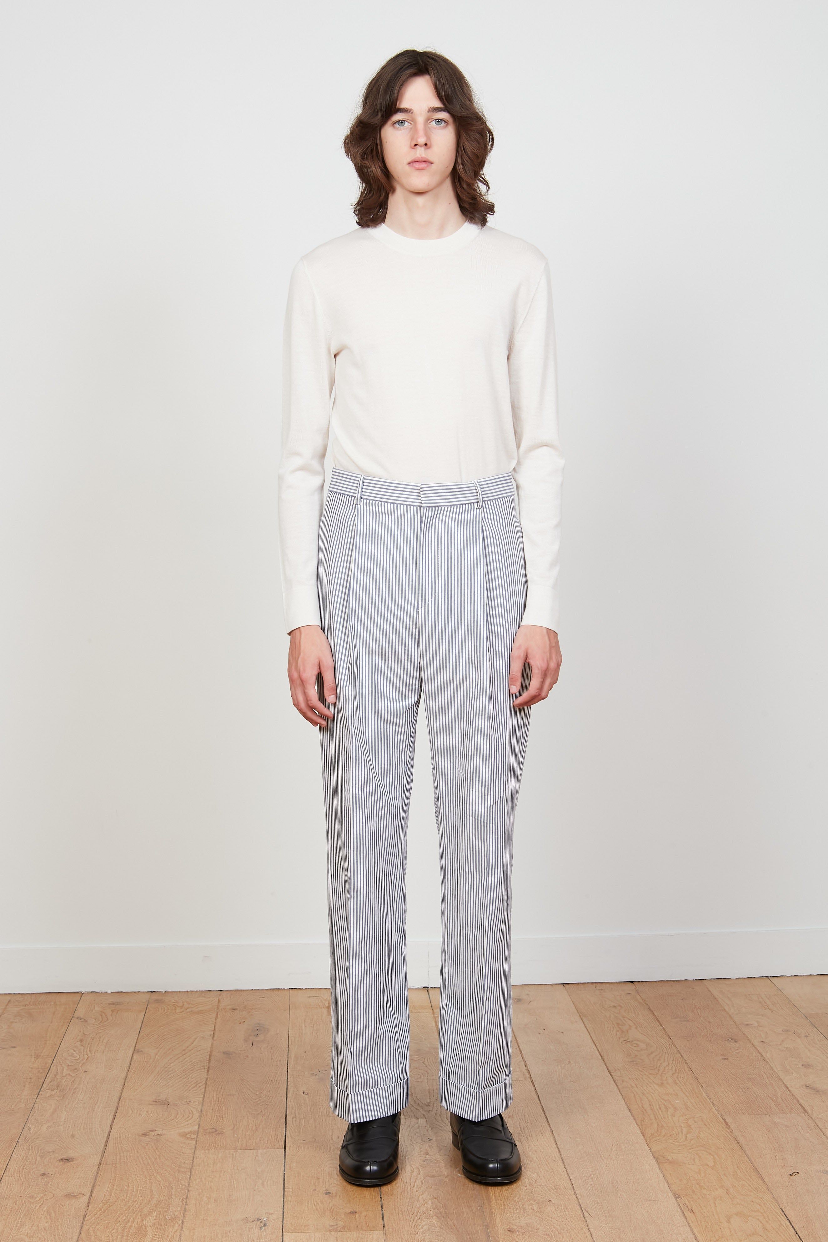 Pantalon en toile de coton rayé sold by Paul & Joe product image thumbnail 2