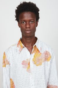 Chemise coupe droite en percale de coton à motifs sold by Paul & Joe