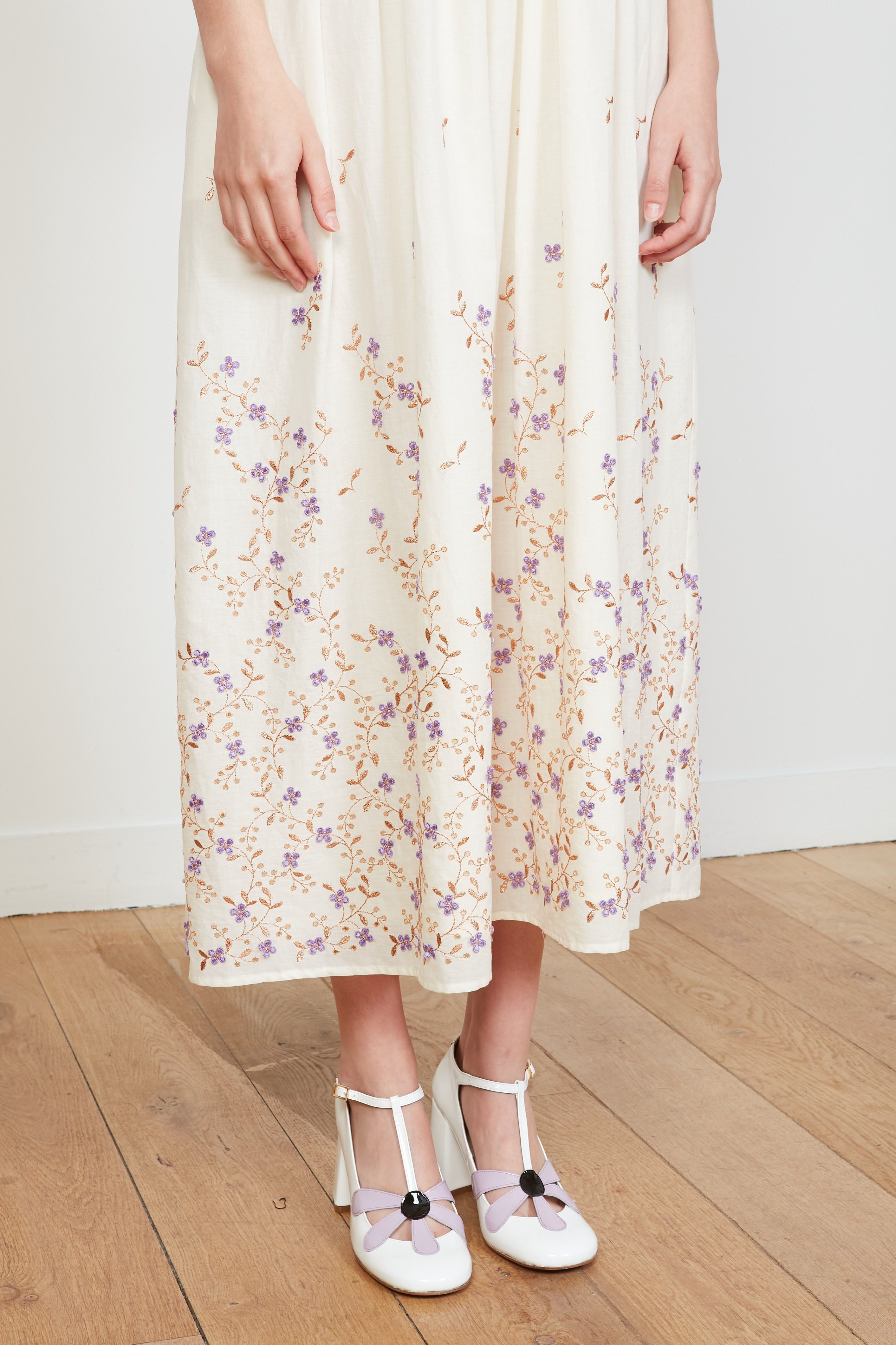 Robe longue en mousseline ornée de broderie sold by Paul & Joe product image thumbnail 3