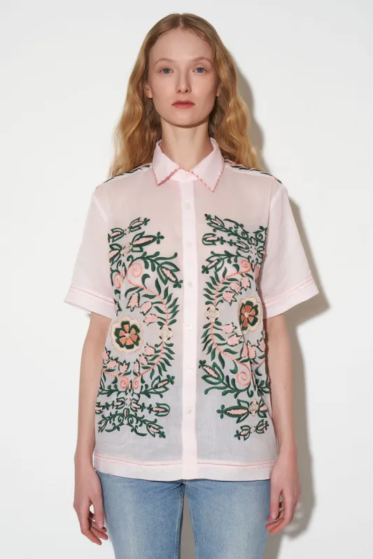 Chemise coupe droite brodée à la main sold by Paul & Joe