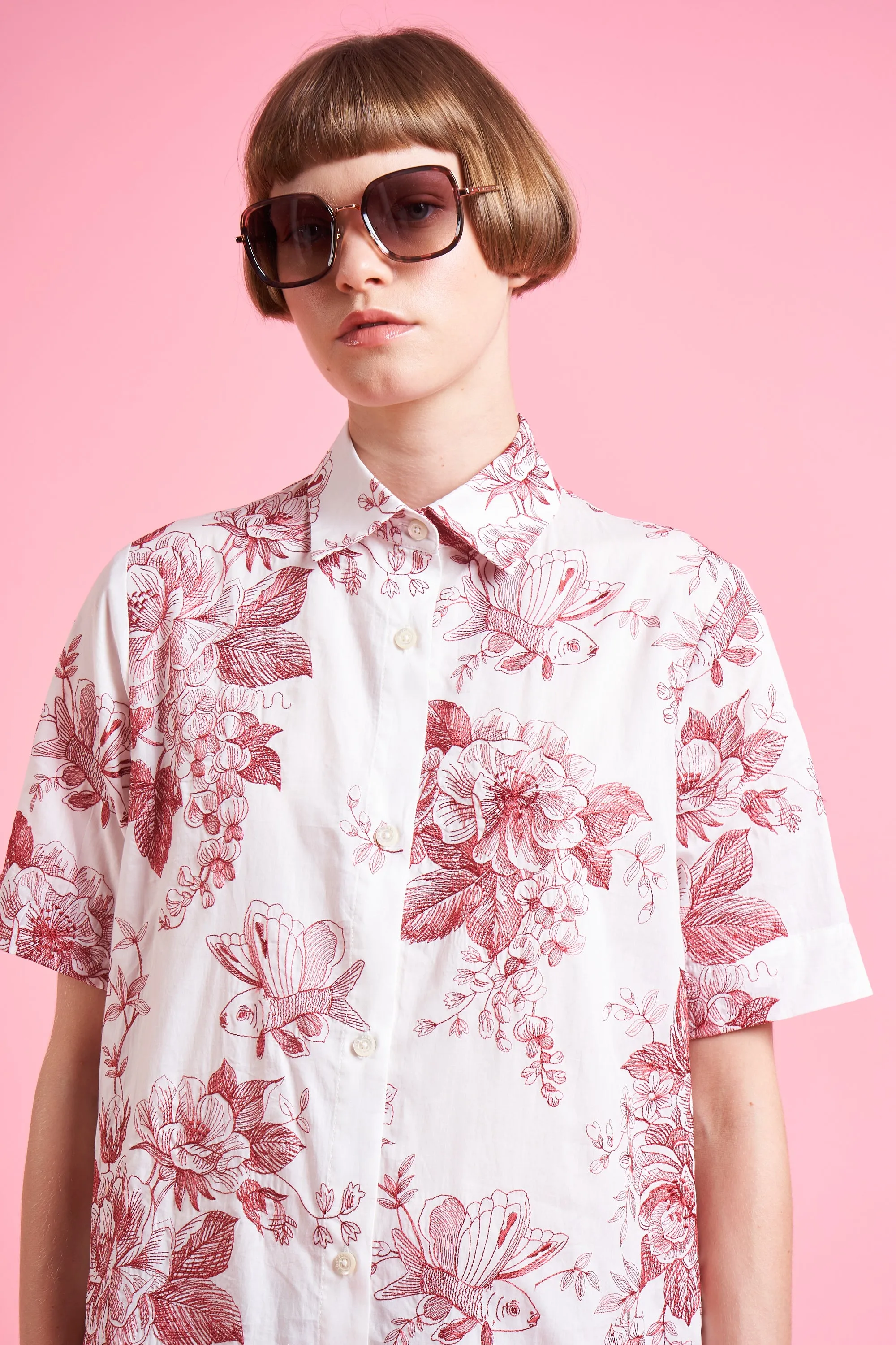 Robe chemise aux broderies exclusives sold by Paul & Joe product image thumbnail 2