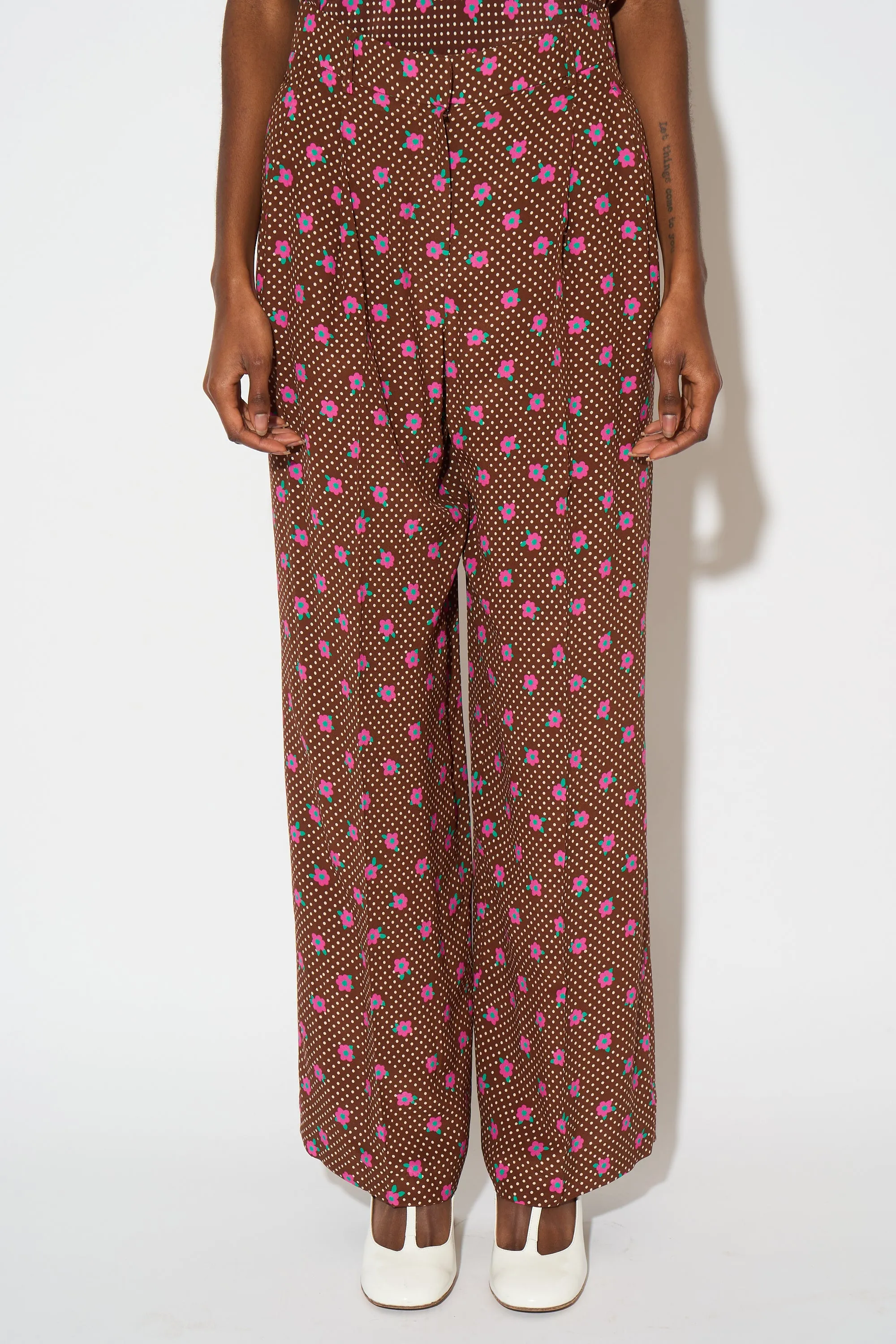 Pantalon jambes larges en crêpe de Chine sold by Paul & Joe product image thumbnail 5