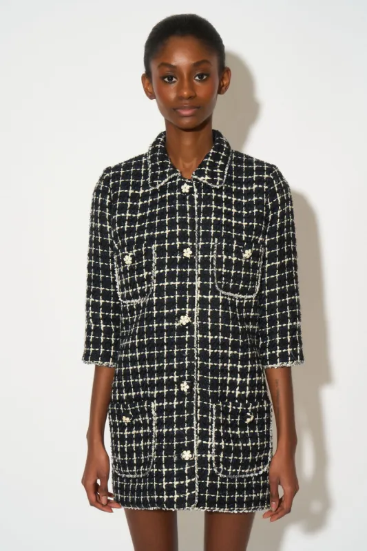 Robe en tweed à carreaux sold by Paul & Joe