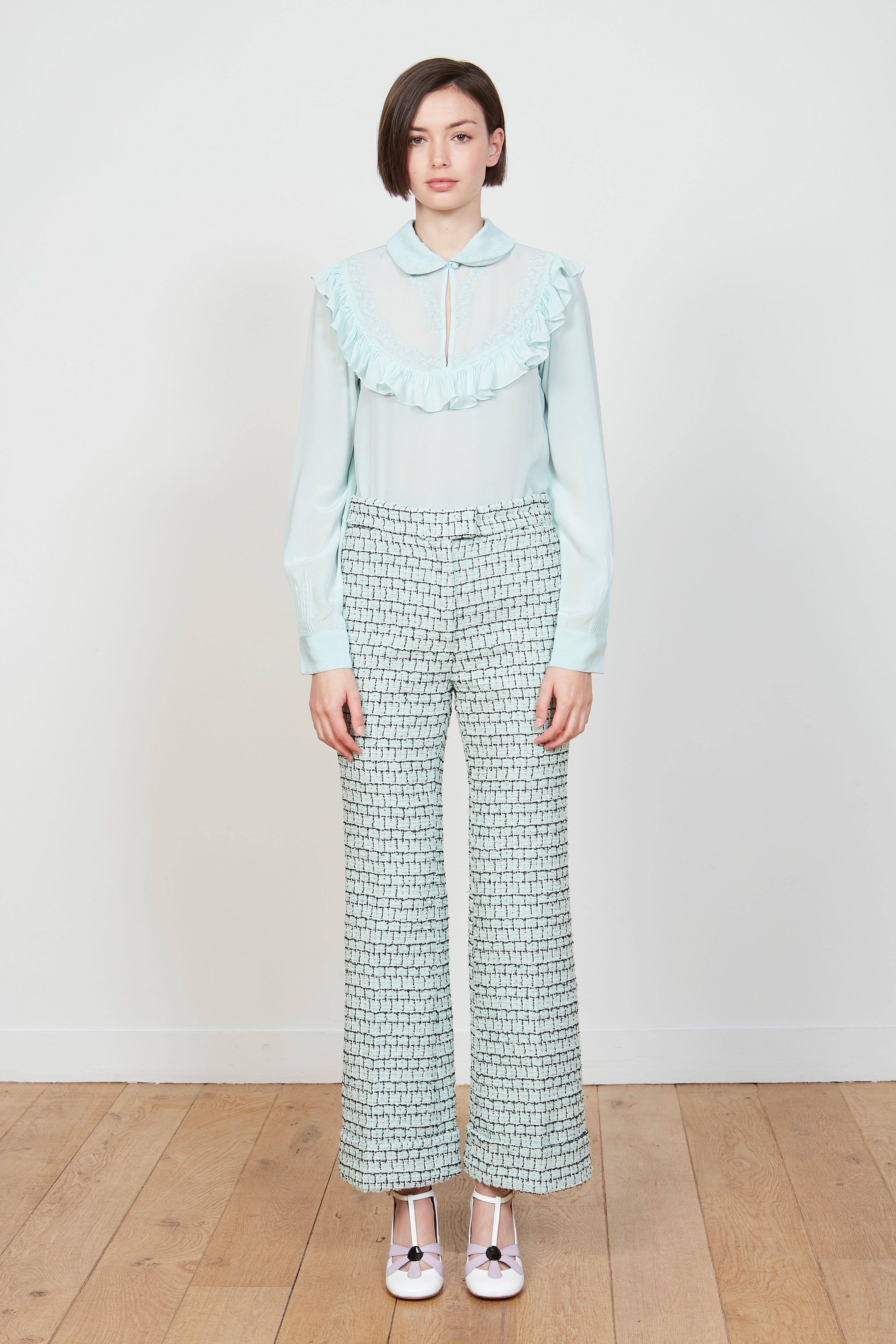 Pantalon en tweed à la coupe évasée sold by Paul & Joe product image thumbnail 2