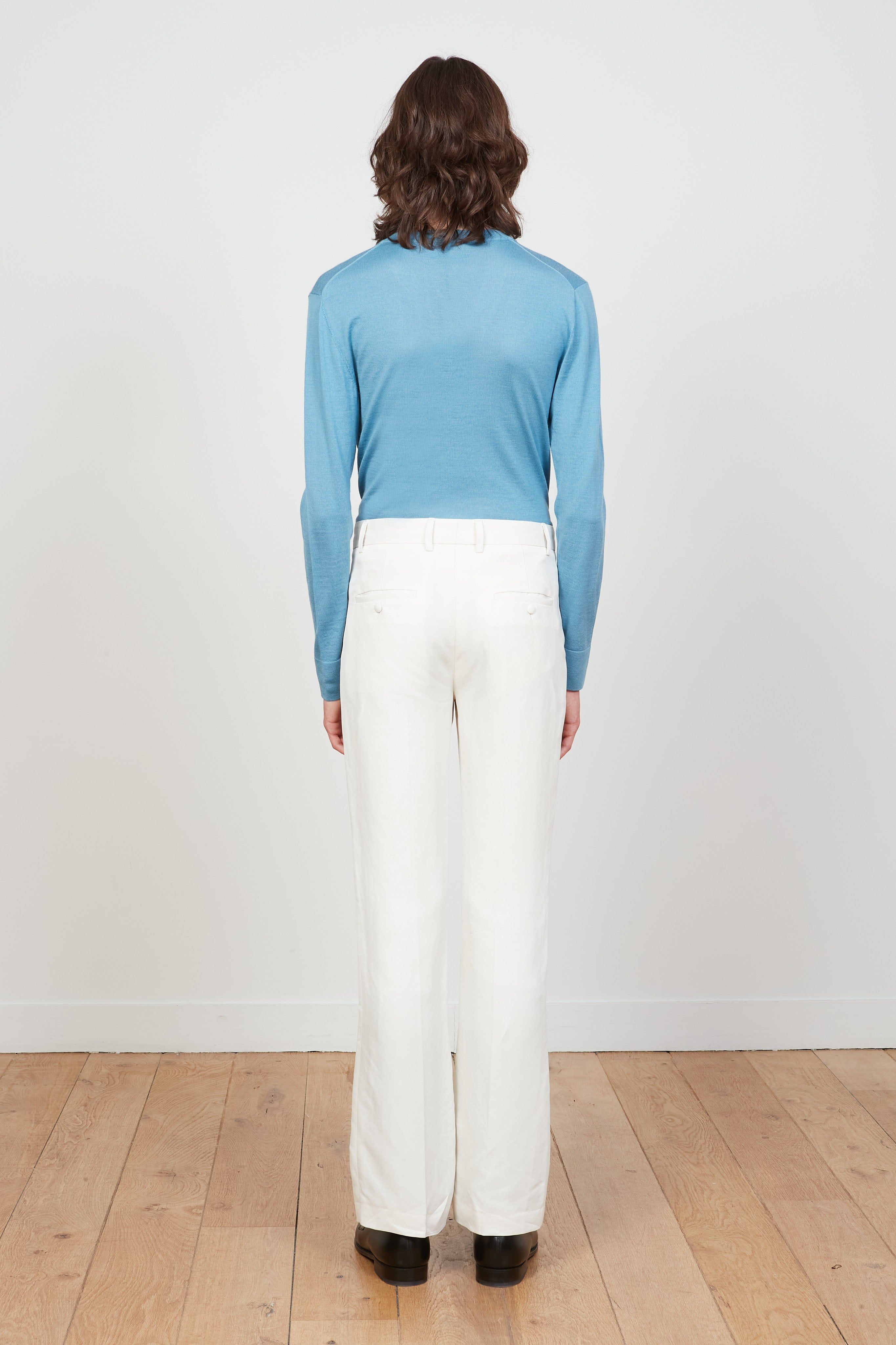 Pantalon coupe droite en twill à plis marqués sold by Paul & Joe product image thumbnail 3