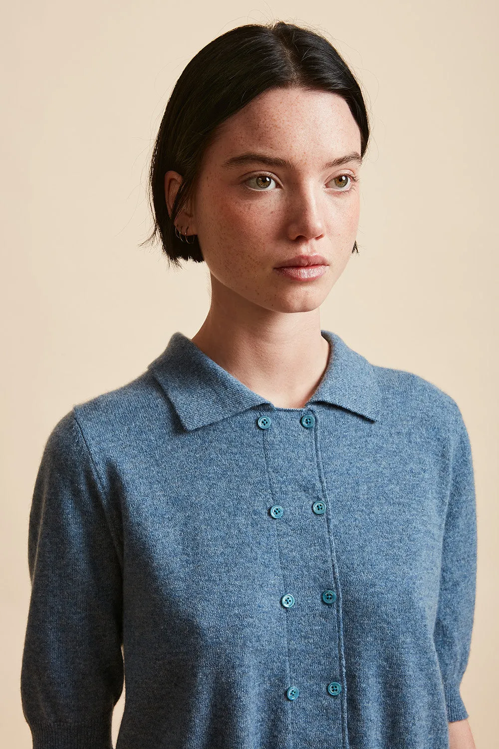 Cardigan court en cachemire col polo sold by Paul & Joe product image thumbnail 5