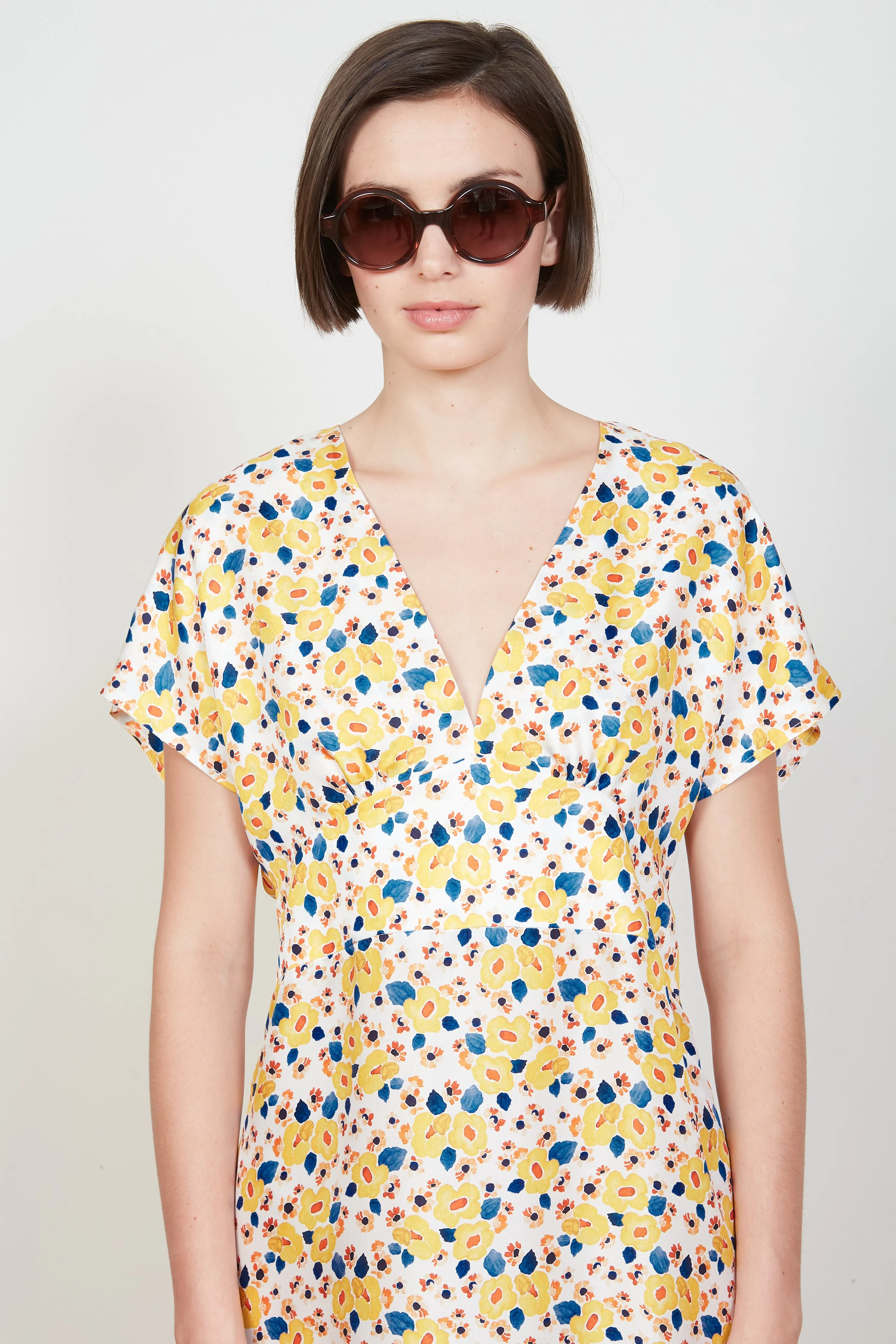 Robe longue à fleurs en satin de soie sold by Paul & Joe product image thumbnail 2