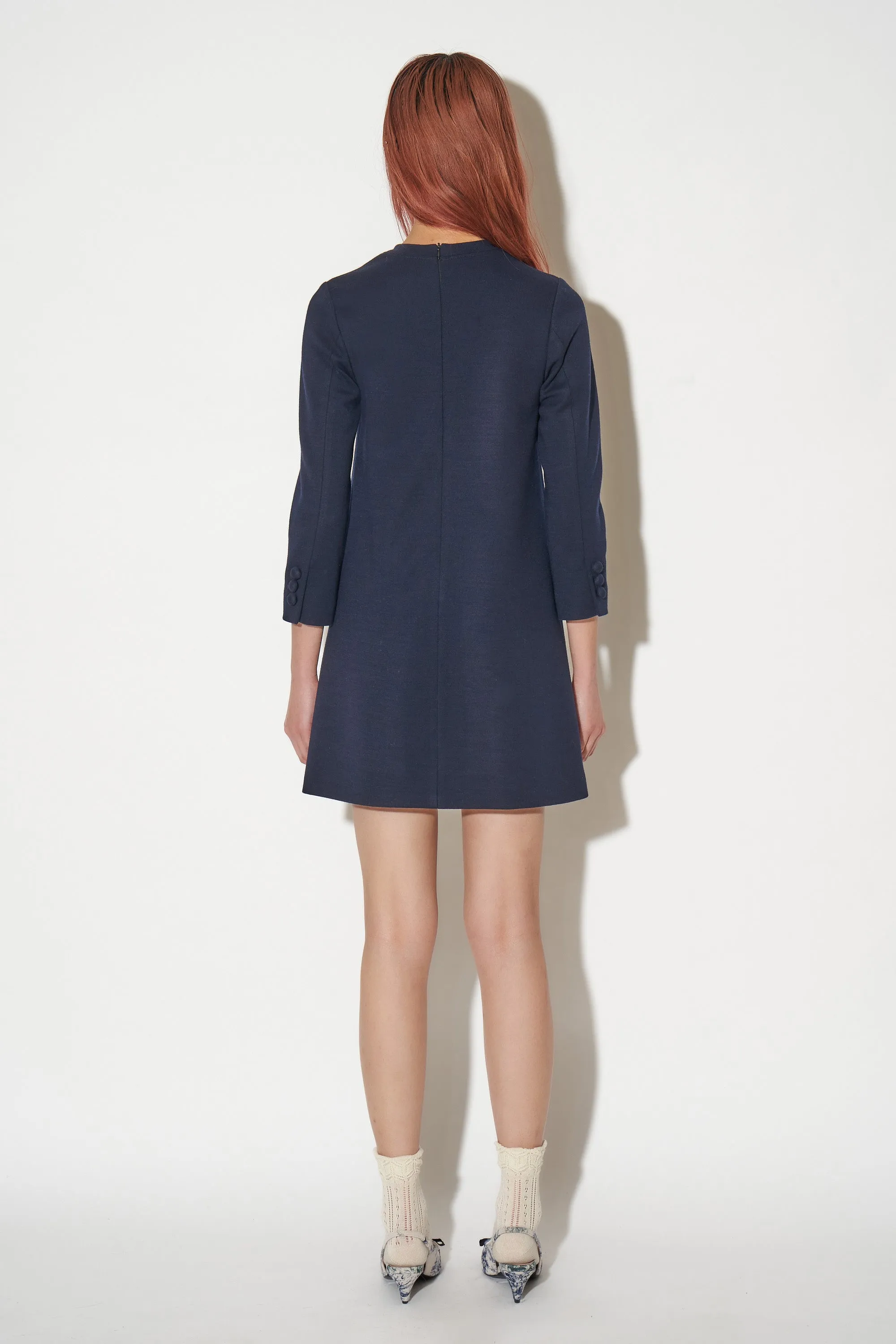 Robe courte à col rond en jersey de laine milano sold by Paul & Joe product image thumbnail 2